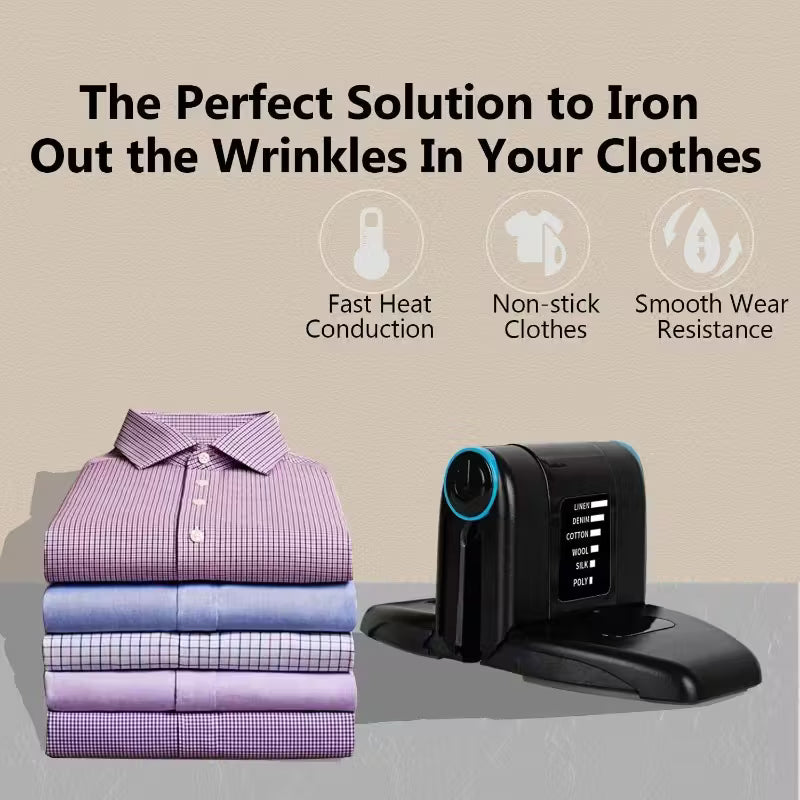 Foldable Travel Iron – 6 Heat Modes