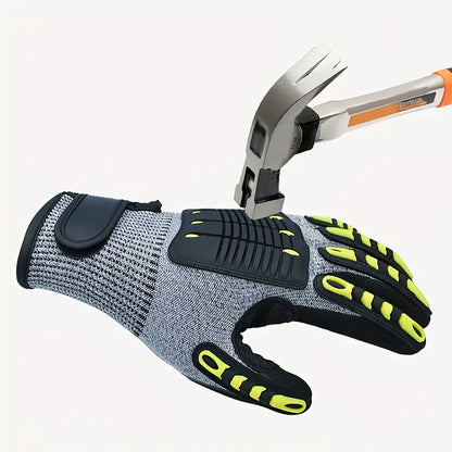 Heavy-Duty Safety Work Gloves – Cut & Impact Resistant