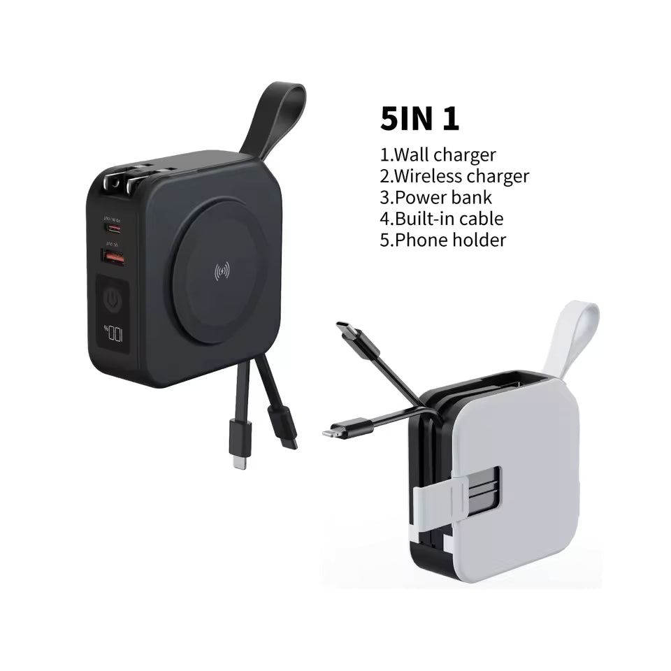 Portable Charger 5 in 1 Wireless Charger