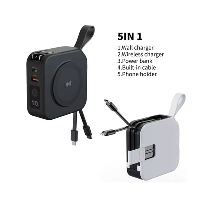 Portable Charger 5 in 1 Wireless Charger