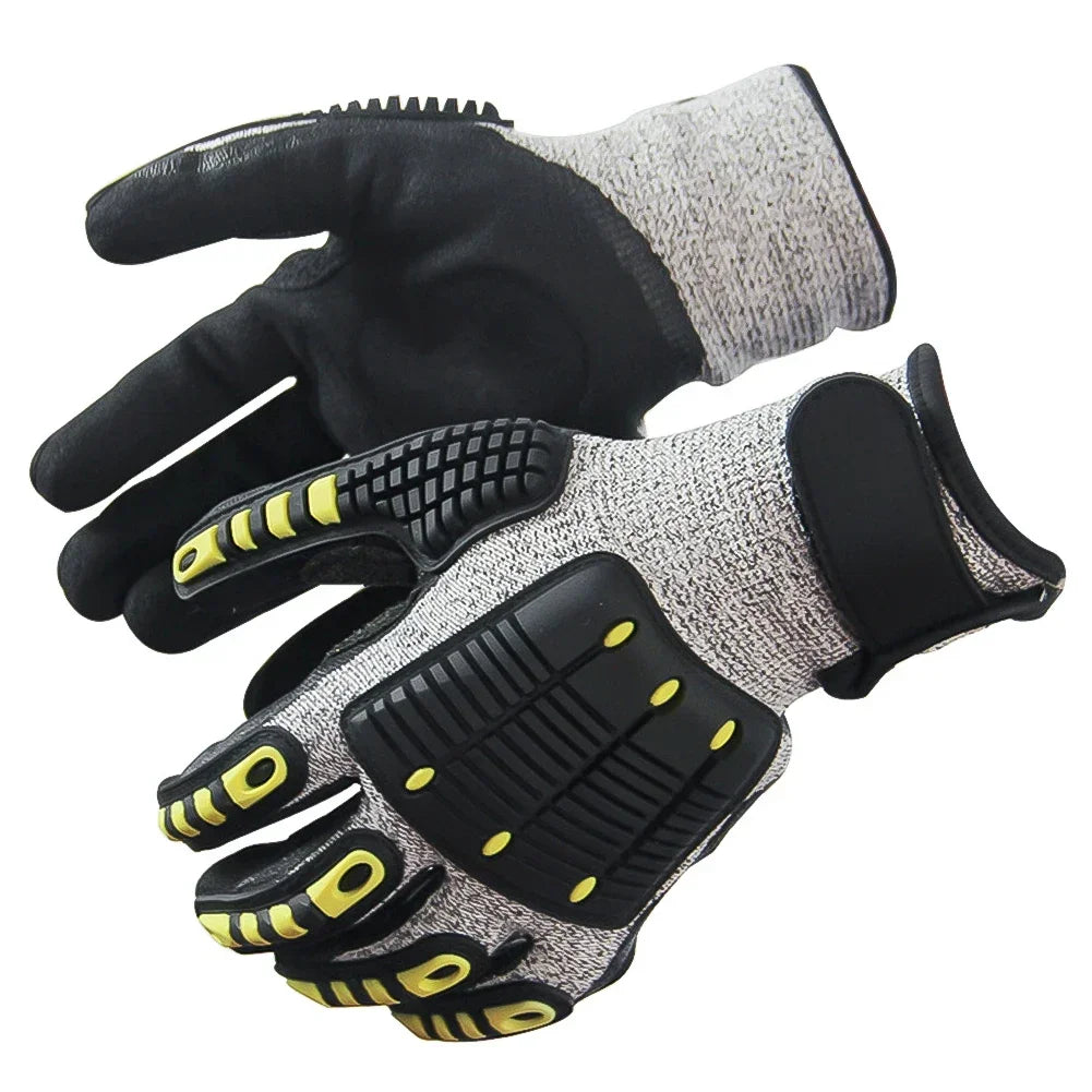 Heavy-Duty Safety Work Gloves – Cut & Impact Resistant