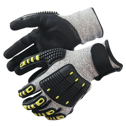 Heavy-Duty Safety Work Gloves – Cut & Impact Resistant