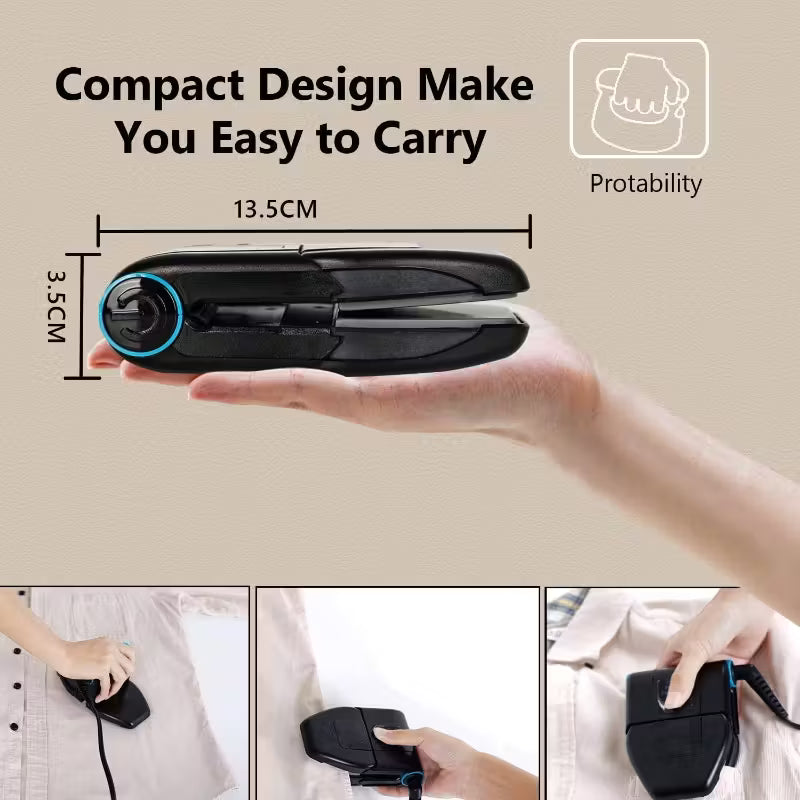 Foldable Travel Iron – 6 Heat Modes