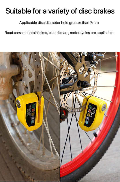 Motorcycle Bicycle Lock Alarm Safety Protection