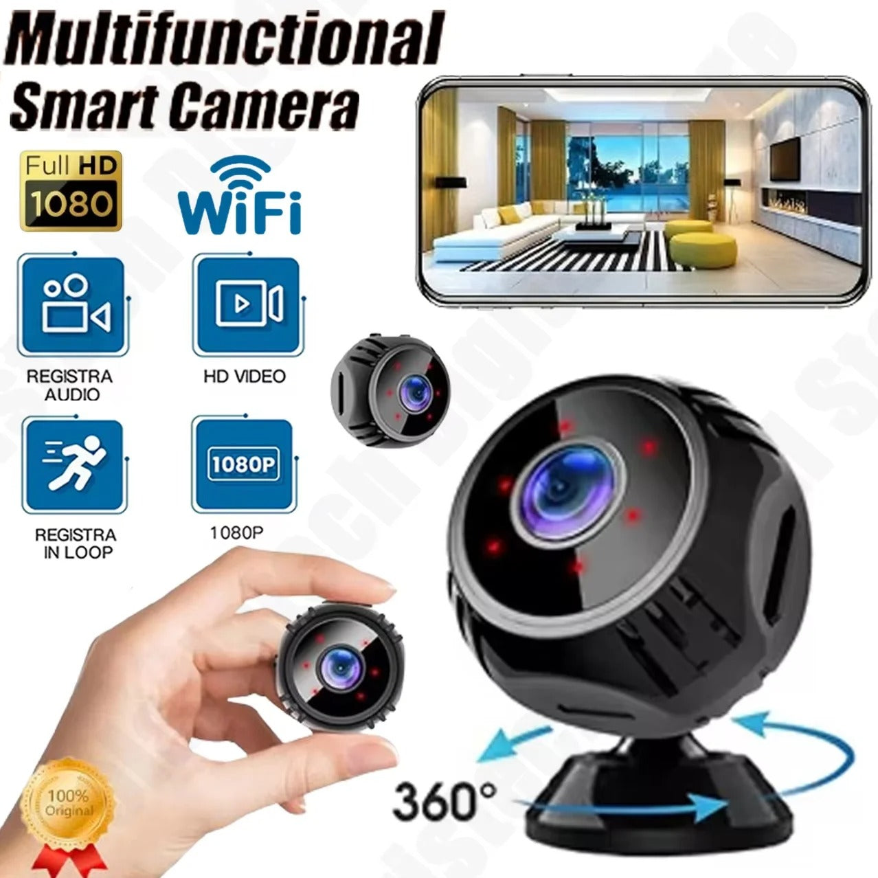Mini Camera WiFi  1080P