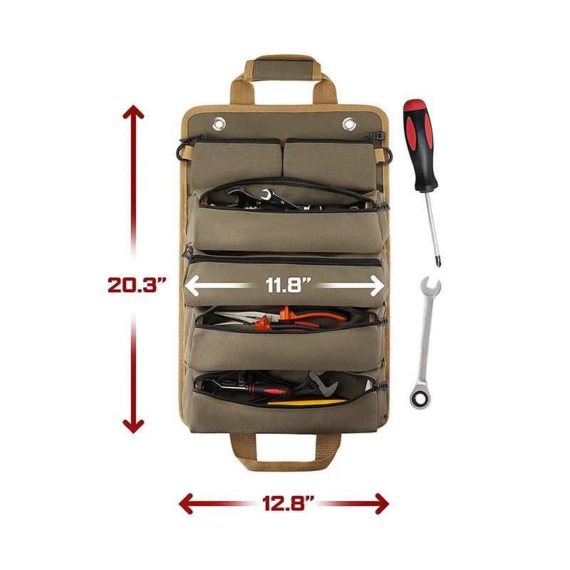 Heavy-Duty Roll-Up Tool Bag – Portable & Durable