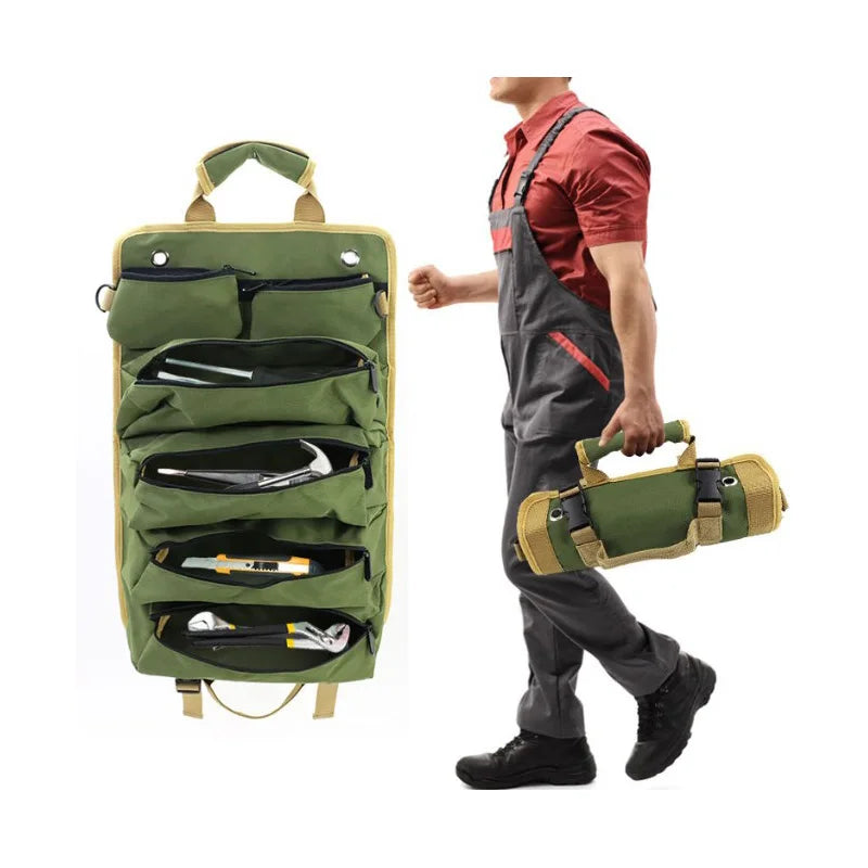 Heavy-Duty Roll-Up Tool Bag – Portable & Durable