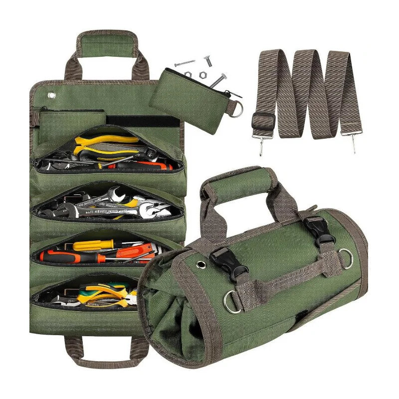 Heavy-Duty Roll-Up Tool Bag – Portable & Durable