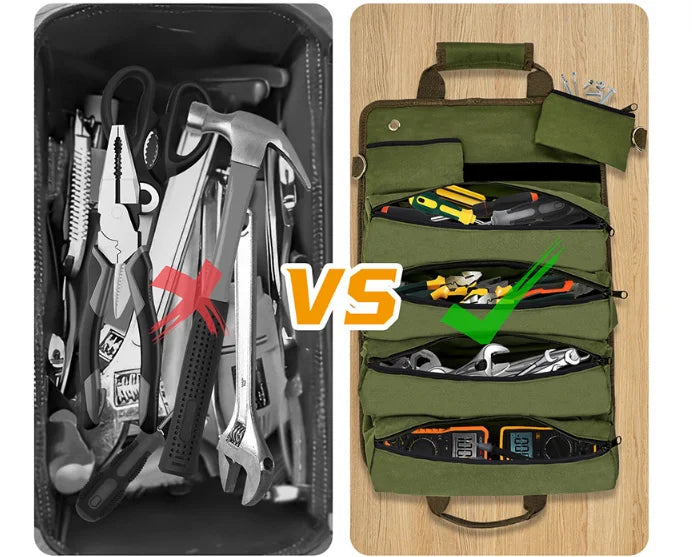Heavy-Duty Roll-Up Tool Bag – Portable & Durable