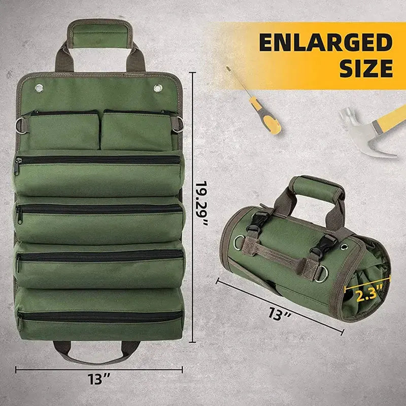 Heavy-Duty Roll-Up Tool Bag – Portable & Durable