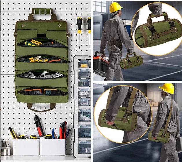Heavy-Duty Roll-Up Tool Bag – Portable & Durable