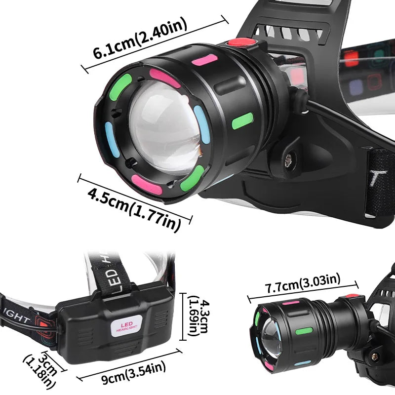 Powerful Hands-Free LED Headlamp