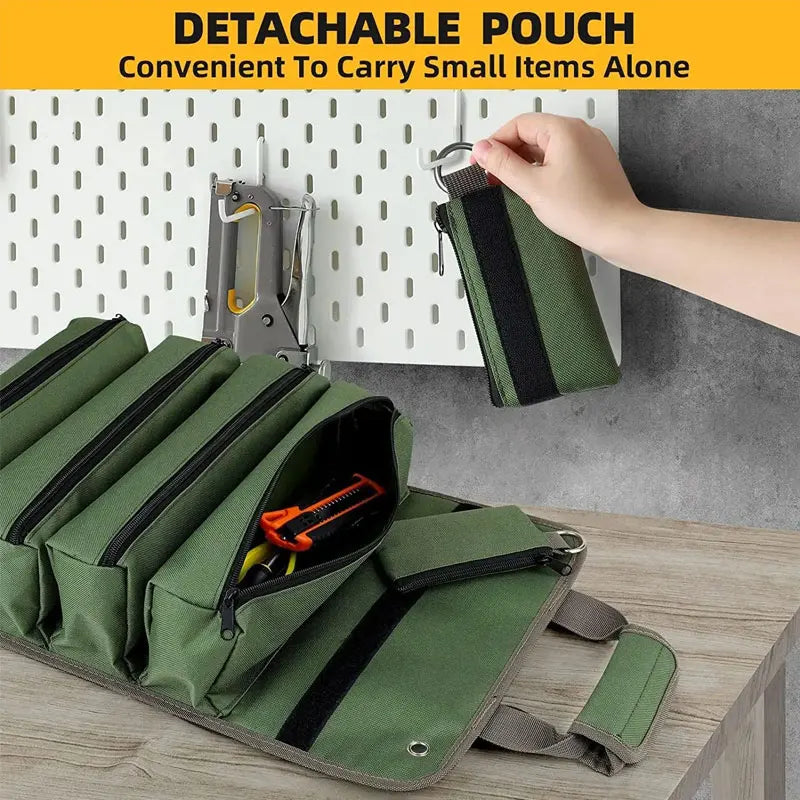 Heavy-Duty Roll-Up Tool Bag – Portable & Durable