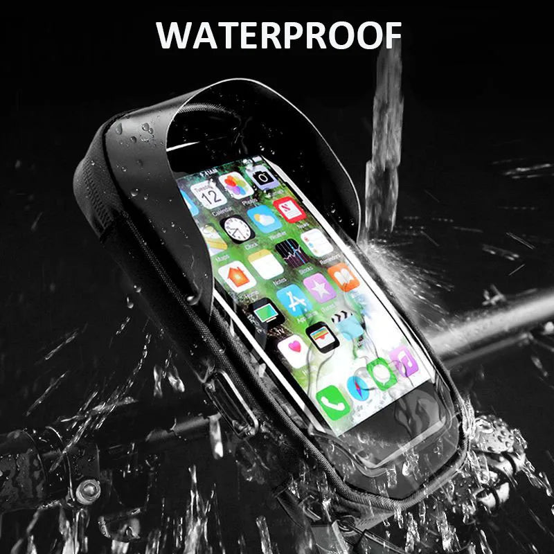 Waterproof Motorcycle Phone Holder – Secure & Touch Sensitive