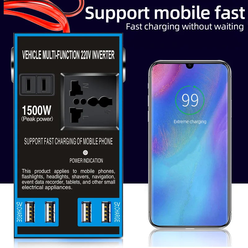 220V Adaptateur onduleur de voiture