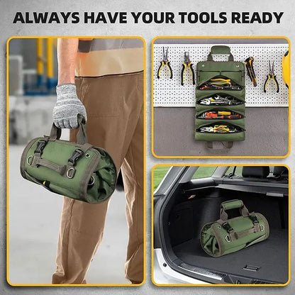 Heavy-Duty Roll-Up Tool Bag – Portable & Durable