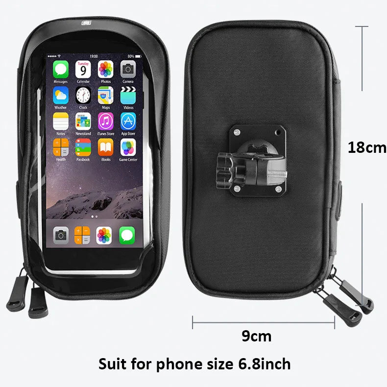 Waterproof Motorcycle Phone Holder – Secure & Touch Sensitive
