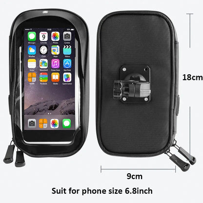 Waterproof Motorcycle Phone Holder – Secure & Touch Sensitive