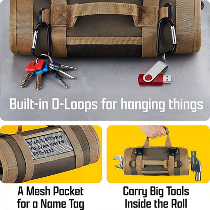 Heavy-Duty Roll-Up Tool Bag – Portable & Durable
