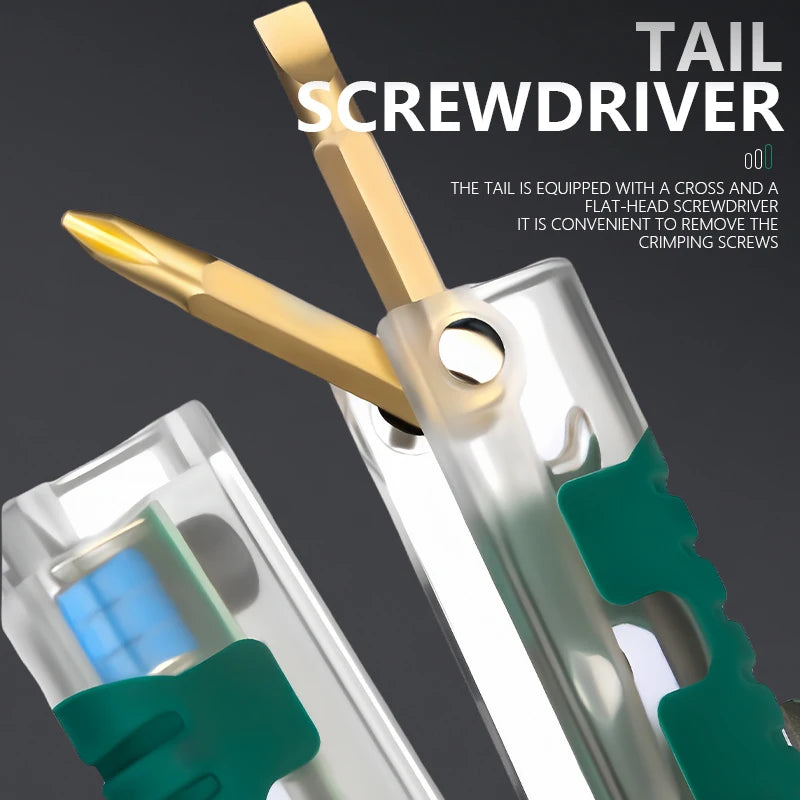 All-in-One Voltage Tester, Screwdriver & Wire Stripper